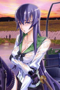 Highschool of the Dead.Gakuen Mokushiroku.320x480.Saeko Busujima