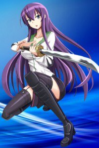 Highschool of the Dead.Gakuen Mokushiroku.320x480.Saeko Busujima