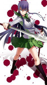 Highschool of the Dead.Gakuen Mokushiroku.360x640.Saeko Busujima