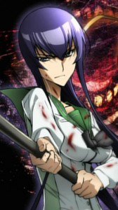 Highschool of the Dead.Gakuen Mokushiroku.360x640.Saeko Busujima