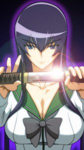 Highschool of the Dead.Gakuen Mokushiroku.360x640.Saeko Busujima