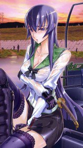 Highschool of the Dead.Gakuen Mokushiroku.360x640.Saeko Busujima