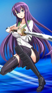 Highschool of the Dead.Gakuen Mokushiroku.360x640.Saeko Busujima