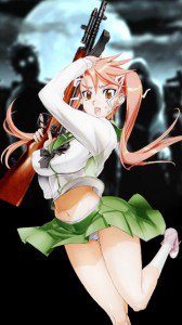 Highschool of the Dead.Gakuen Mokushiroku.360x640.Saya Takagi