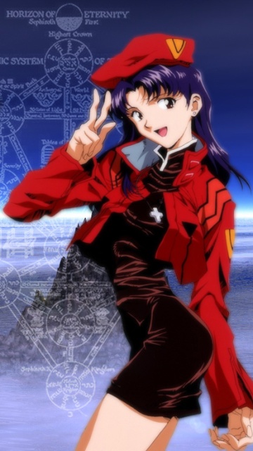 Neon Genesis Evangelion Misato Katsuragi 360x640