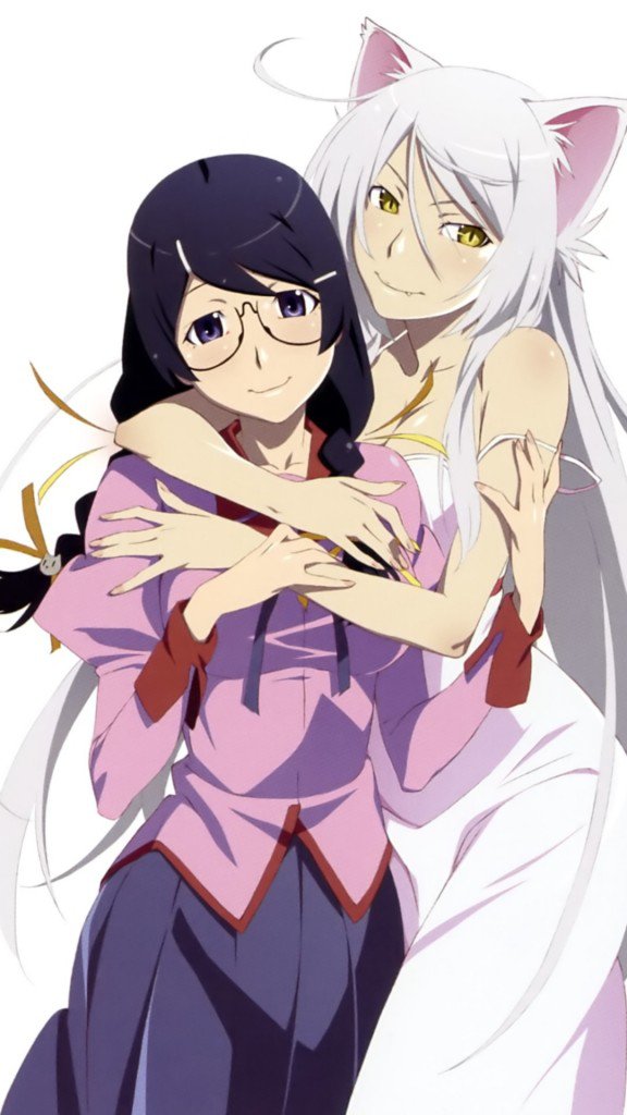 Monogatari Tsubasa Hanekawa HTC One Wallpaper Kawaii Mobile