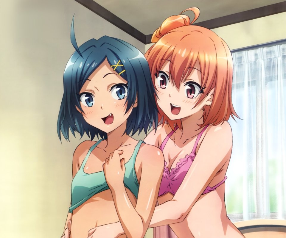 Komachi Hikigaya and Yui Yuigahama