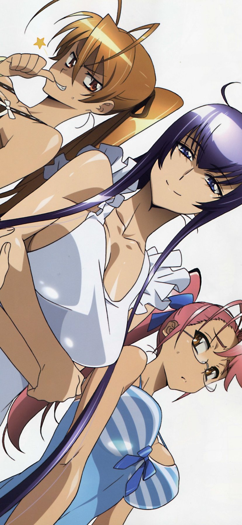 Rei Miyamoto, Saeko Busujima, Saya Takagi Rei Miyamoto, Saeko Busujima, Saya Takagi