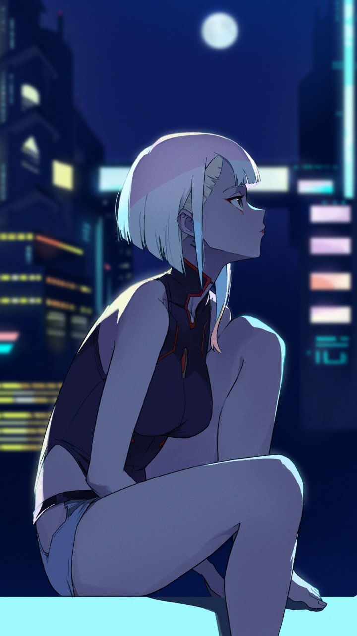 Cyberpunk and Lucyna Kushinada Cyberpunk and Lucyna Kushinada