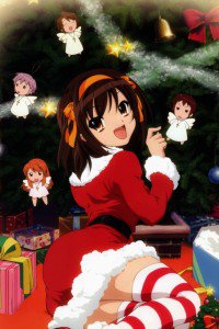 Merry Christmas.Melancholy of Haruhi Suzumiya.640x960