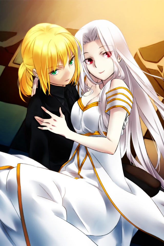 fate zero saber and irisviel