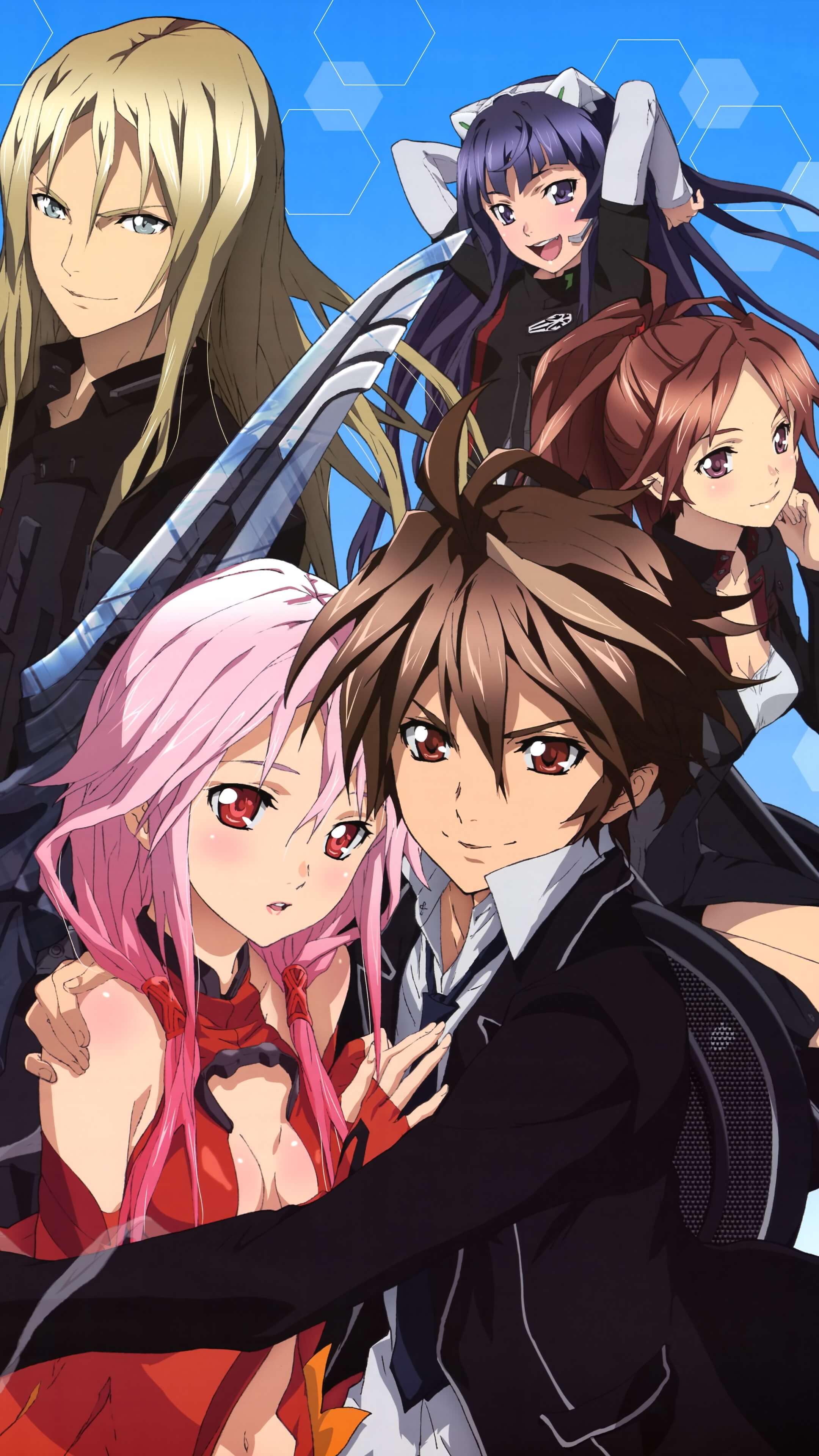 GUILTY CROWN (Shu Ouma, Inori Yuzuriha, Gai Tsutsugami) - Minitokyo