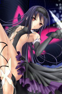 Accel World.Black Snow Princess Kuroyukihime Black Lotus.640x960 (19)