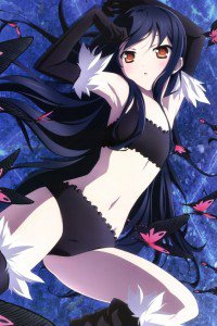 Accel World.Black Snow Princess Kuroyukihime Black Lotus.640x960 (5)