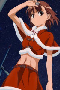 Christmas anime wallpaper.HTC Gratia wallpaper.320x480