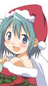 Christmas anime wallpaper.Nokia 5228 wallpaper.360x640 (1)