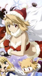Christmas anime wallpaper.Nokia 5800 wallpaper.360x640 (2)