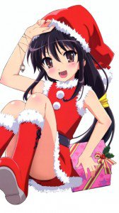 Christmas anime wallpaper.Shana Nokia 808 PureView wallpaper.360x640