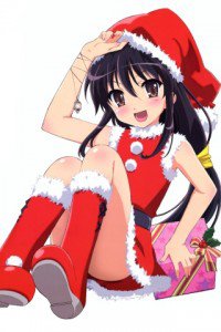 Christmas anime wallpaper.Shana iPhone 3G wallpaper.320x480