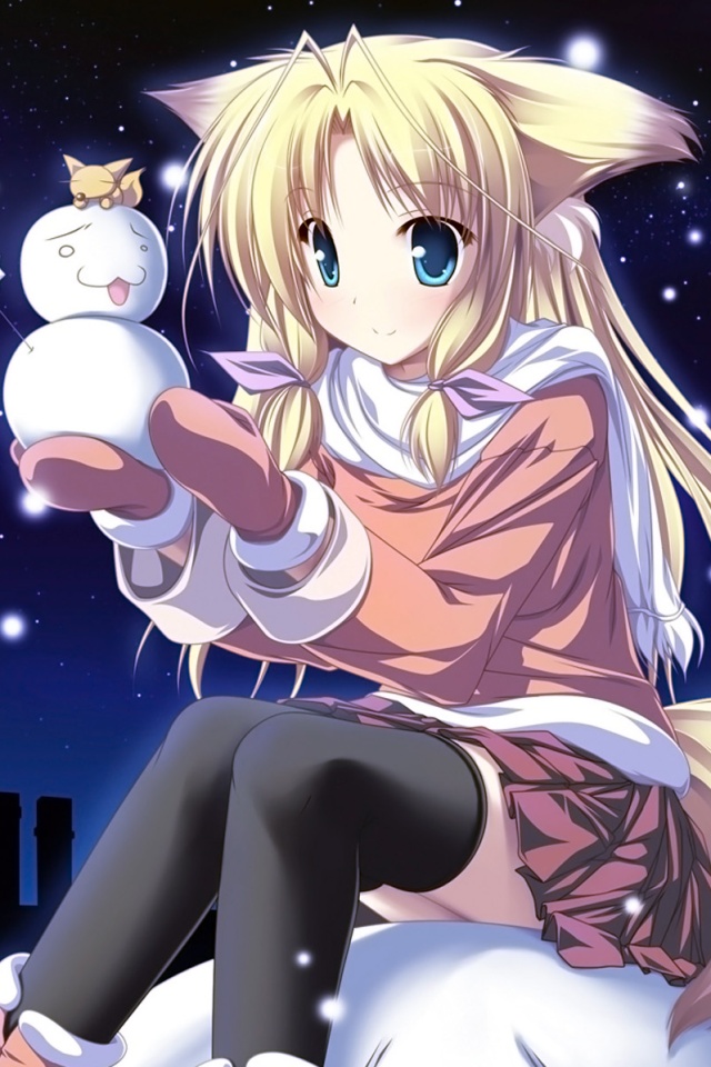 Christmas Anime Wallpaper Iphone 4 Wallpaper 640x960 7 Total Update