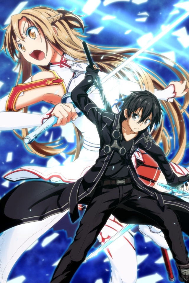 Angelanne Iphone Sword Art Online Wallpaper Kirito And Asuna