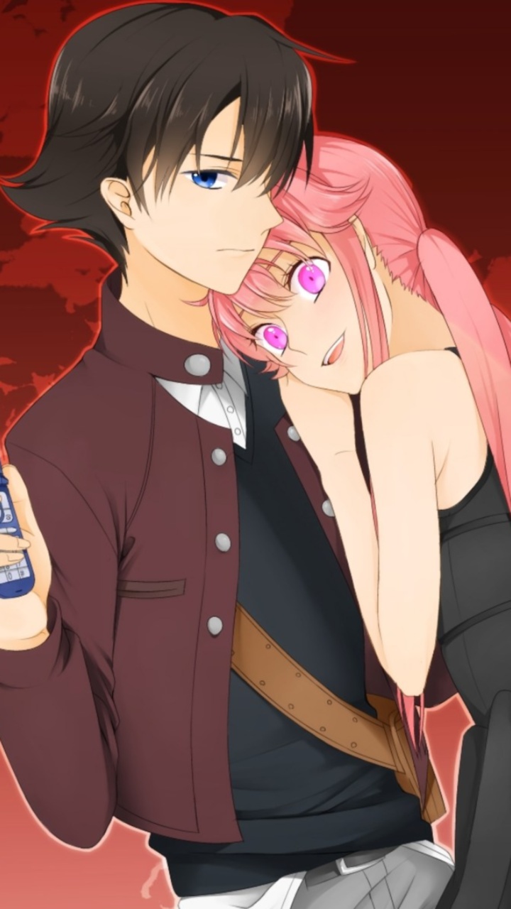 Gasai Yuno, yukiteru Amano, mirai Nikki, yuno Gasai, Gasai, Yuno, future  Diary, Mirai, Yandere, crunchyroll