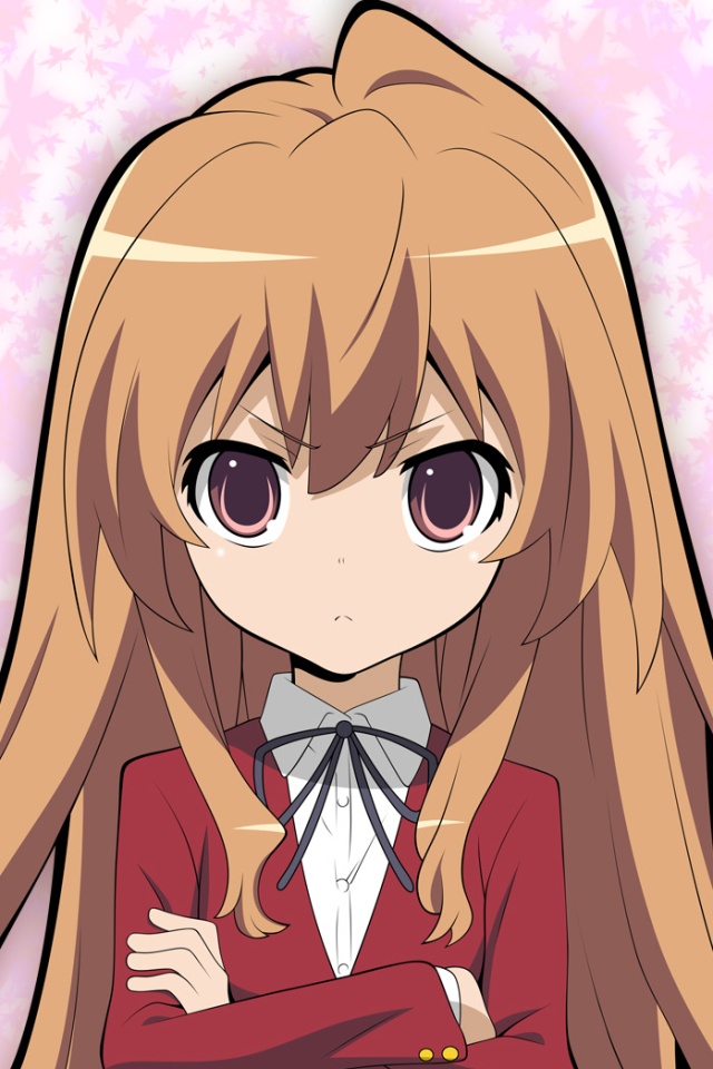 Toradora.Taiga Aisaka iPhone 4 wallpaper.640×960 (1) – Kawaii Mobile