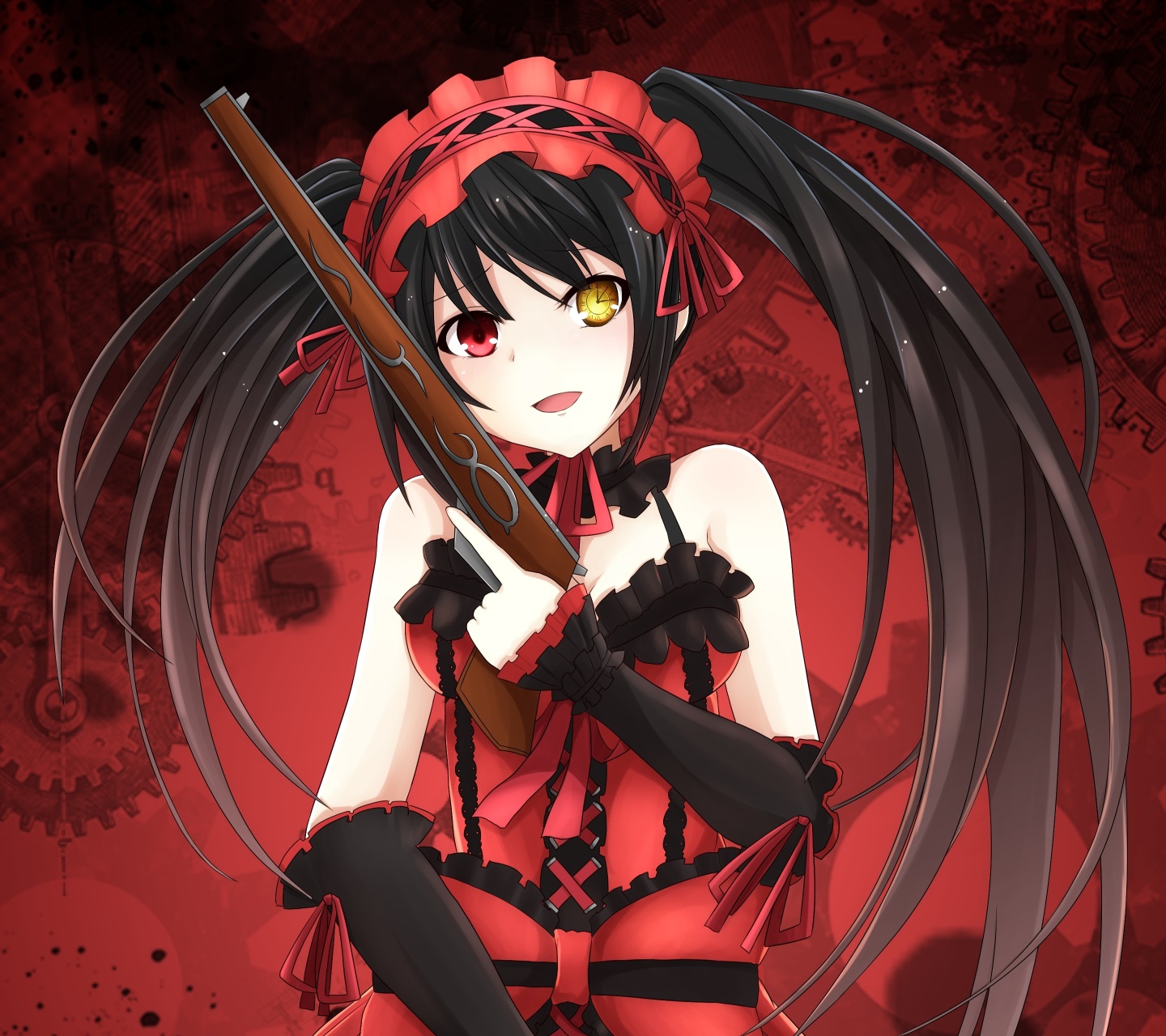 Date A Livekurumi Tokisaki Android Wallpaper14401280 1 Kawaii