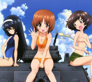 Girls und Panzer.Miho Nishizumi Android wallpaper.Yukari Akiyama.Mako Reizei.1440x1280