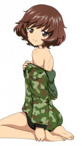 Girls und Panzer.Yukari Akiyama Sony LT26i Xperia S wallpaper.720x1280