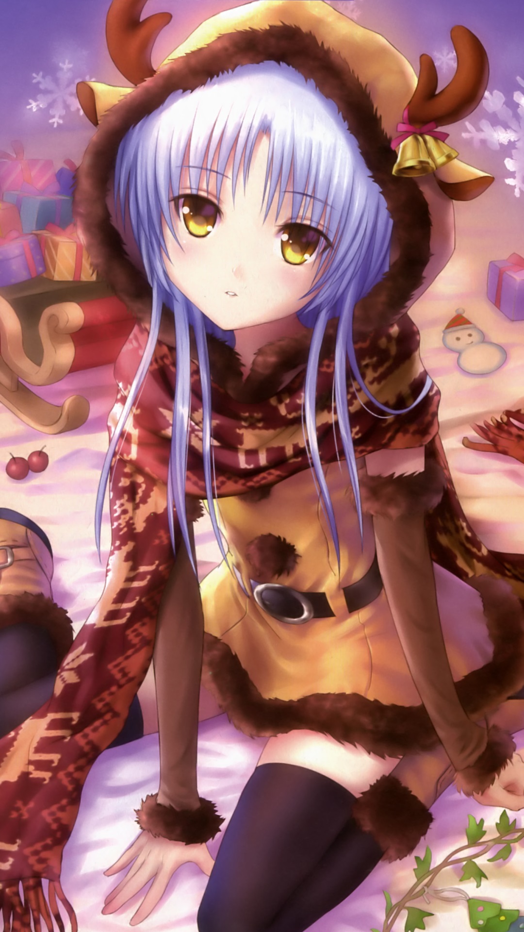 Christmas Animeangel Beats Samsung Galaxy Note 3 Wallpaper1080