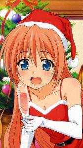 Christmas anime.Golden Time Magic THL W300 wallpaper.1080x1920