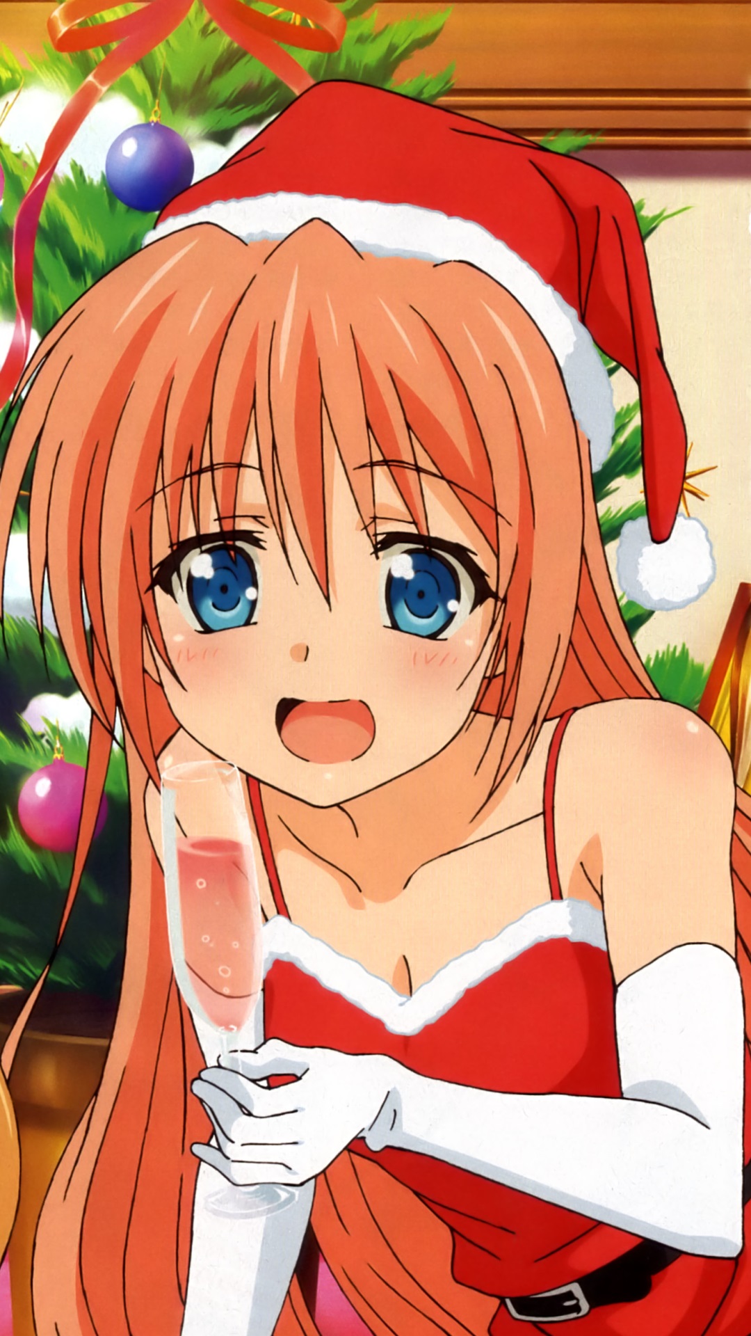Christmas anime.Golden Time Magic THL W300 wallpaper.1080×1920 – Kawaii
