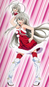 Christmas anime.Nyaruko-san Samsung Galaxy S4 wallpaper.1080x1920