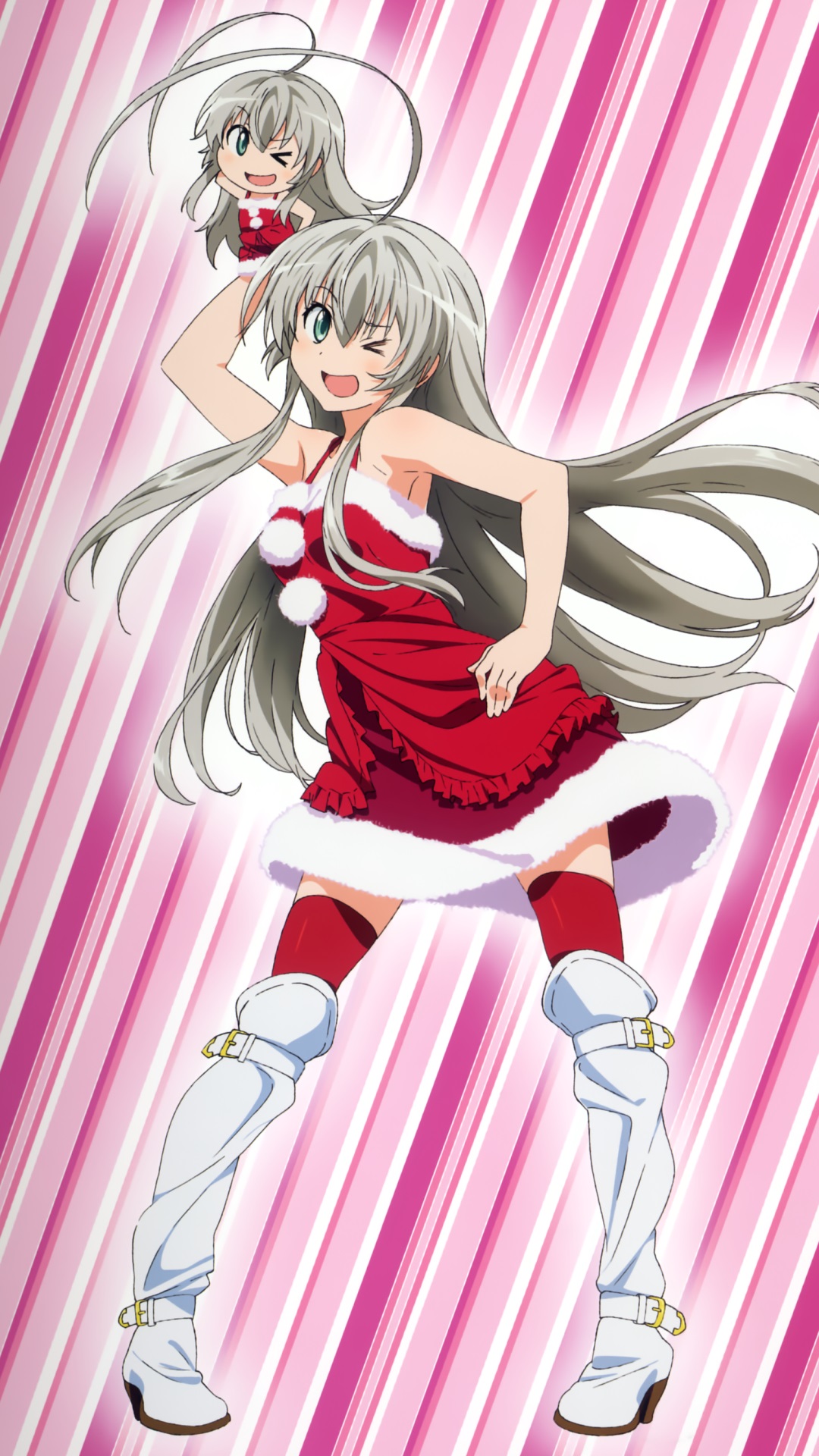 Christmas anime.Nyaruko-san Samsung Galaxy S4 wallpaper.1080×1920 - Kawaii Mobile