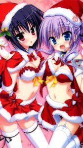 Christmas anime.Sony Xperia Z wallpaper.1080x1920