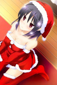 Christmas anime.iPhone 4 wallpaper.640x960