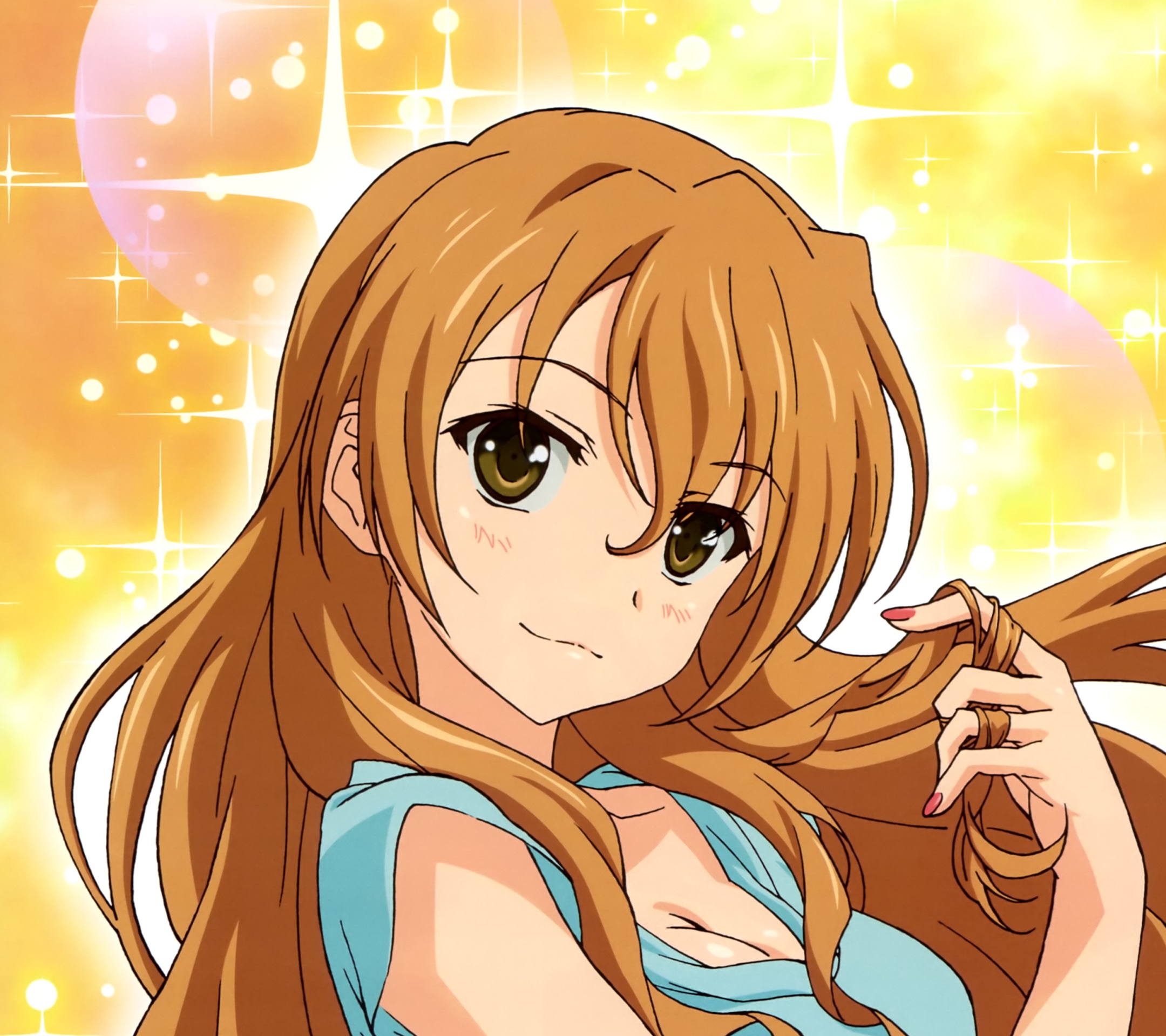 Golden Time.Kaga Koko Android wallpaper.2160x1920 1