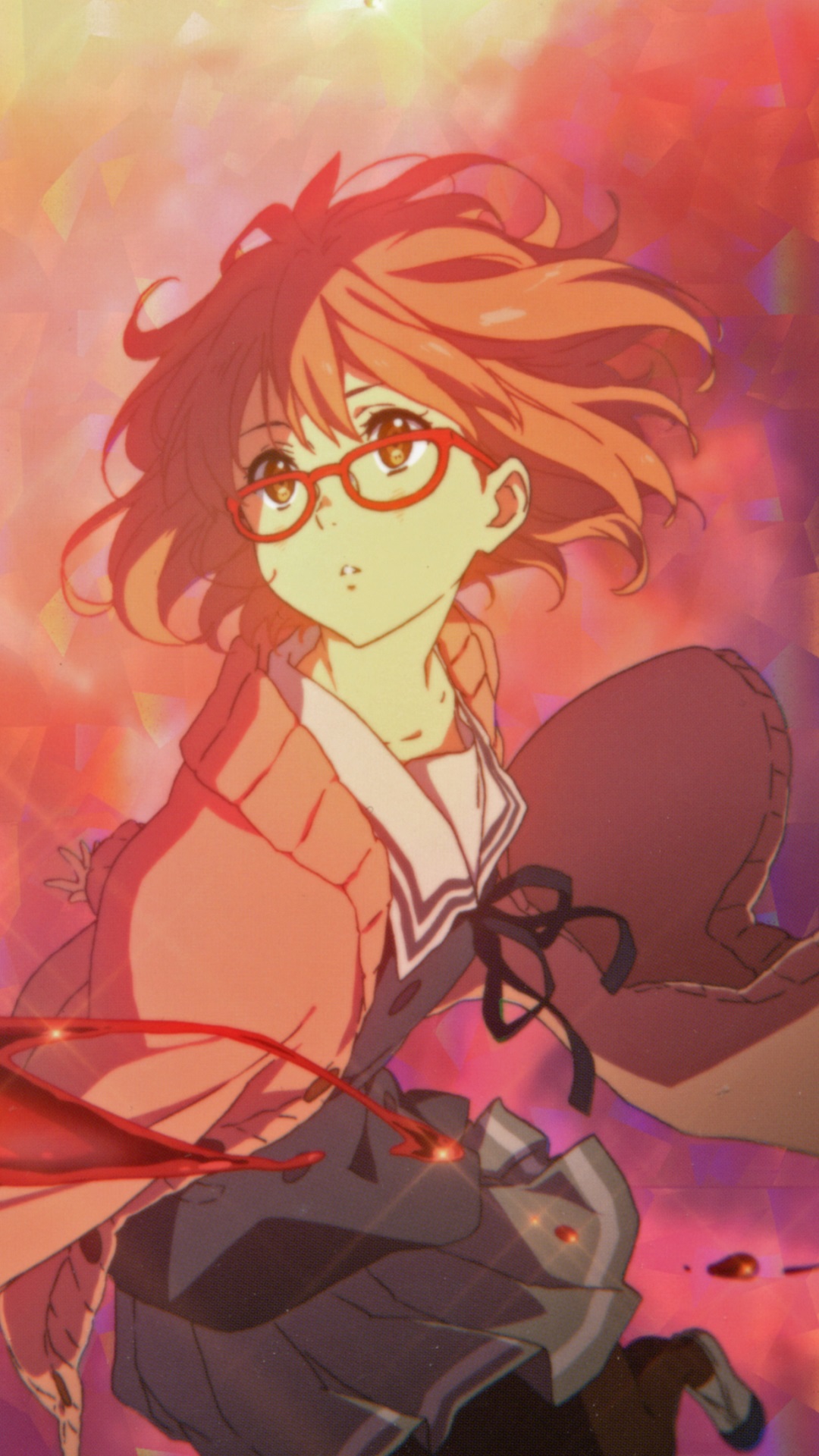 Kyoukai no kanata Beyond the Boundary.Mirai Kuriyama HTC One wallpaper