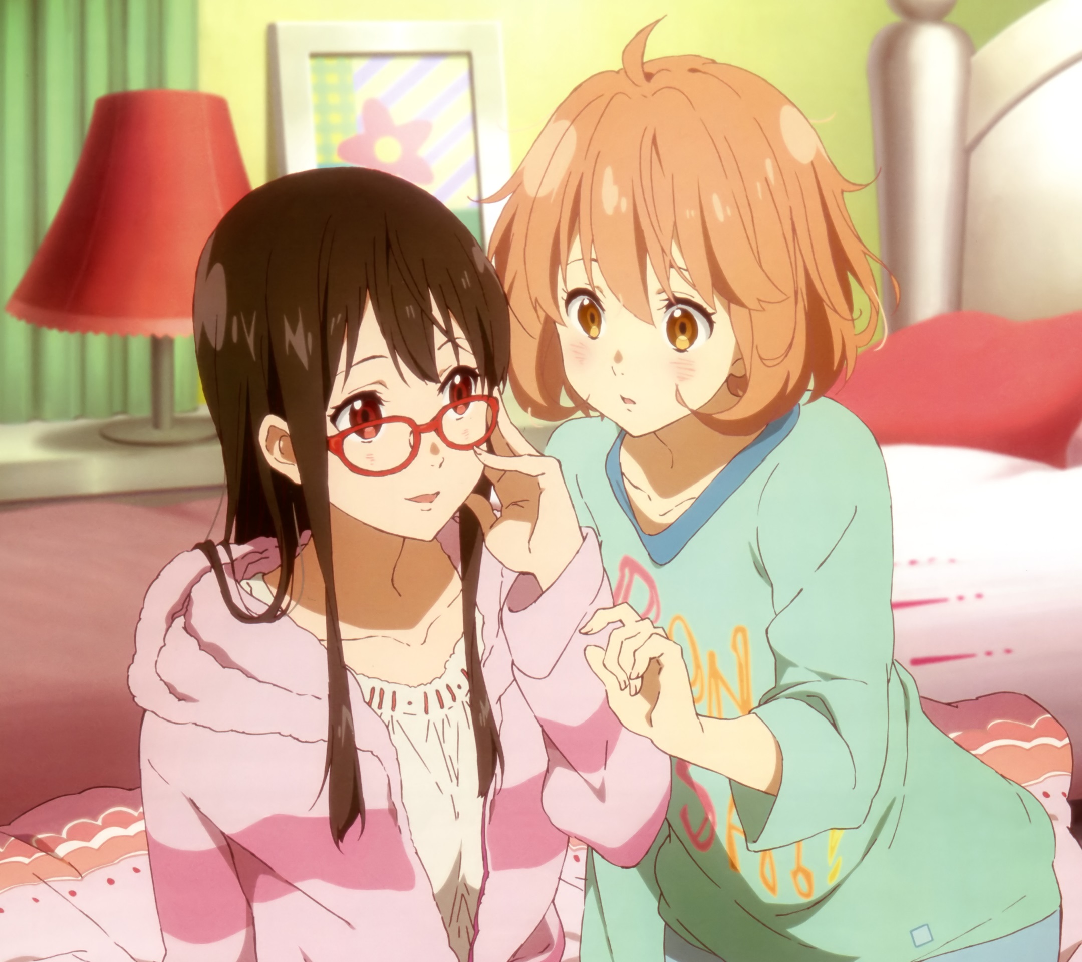 BEACH QUEENS - Kyoukai No Kanata: Mirai Kuriyama & Mitsuki…