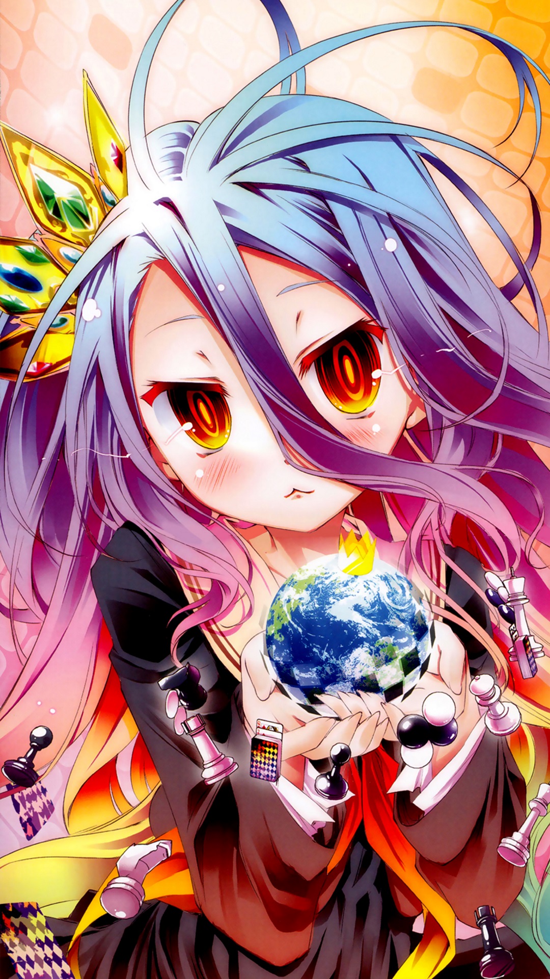 Wallpaper background, Sora, Shiro, No game no life, the game to