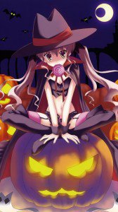 Halloween 2014 anime.Sony Xperia Z wallpaper.1080x1920