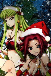 Christmas 2015 anime Code Geass.iPod 4 wallpaper 640x960