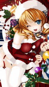 Christmas 2015 anime.Samsung Galaxy S4 wallpaper 1080x1920