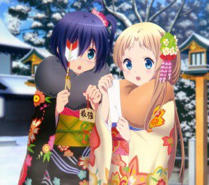 Christmas Chunibyo Demo Koi ga Shitai Ren.Rikka Takanashi Android wallpaper Sanae Dekomori 2160x1920
