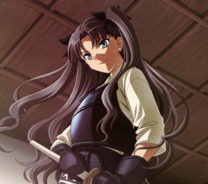 Fate Stay Night Unlimited Blade Works Rin Tohsaka.Android wallpaper