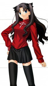 Fate Stay Night Unlimited Blade Works Rin Tohsaka wallpaper for iPhone 6 Plus