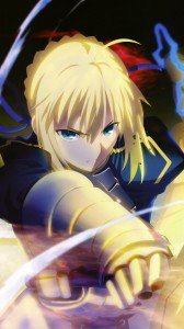 Fate Stay Night Unlimited Blade Works Saber.Samsung Galaxy S4 wallpaper 1080x1920
