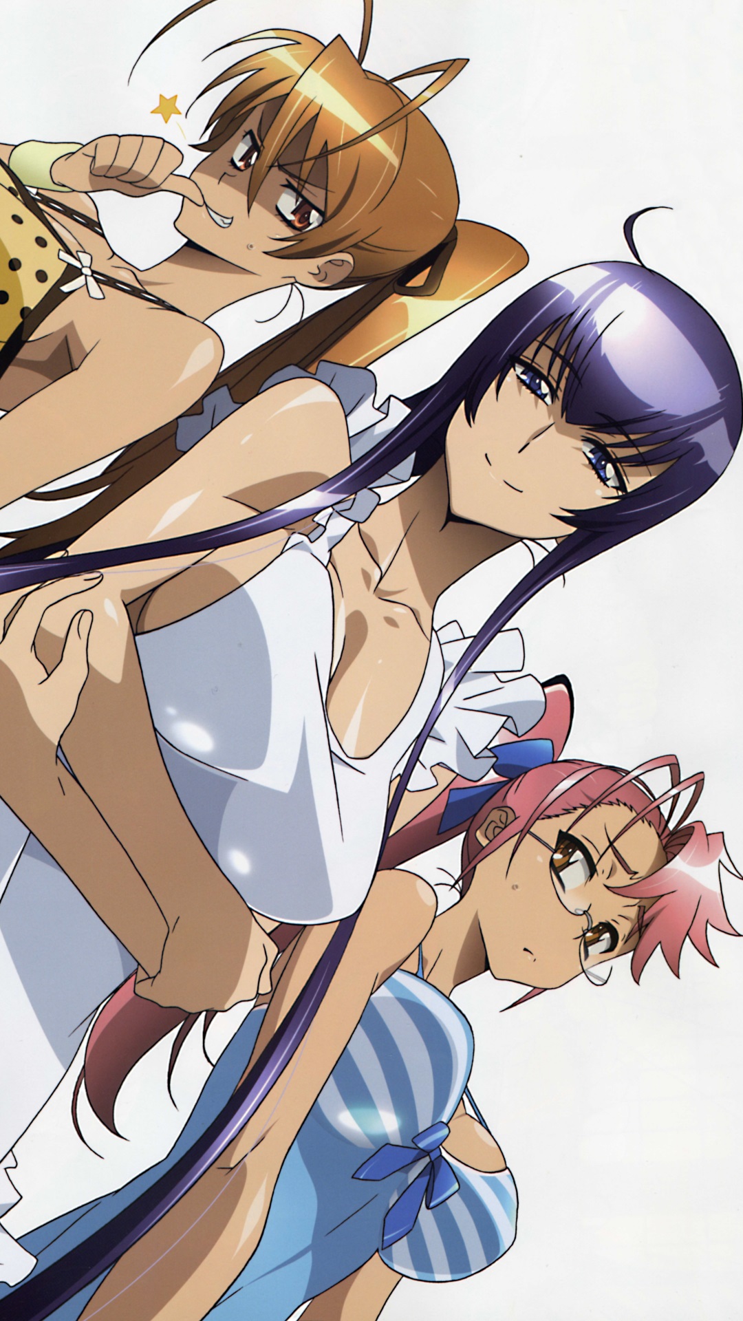 Highschool of the Dead - Takashi and Rei Wallpaper by eaZyHD on