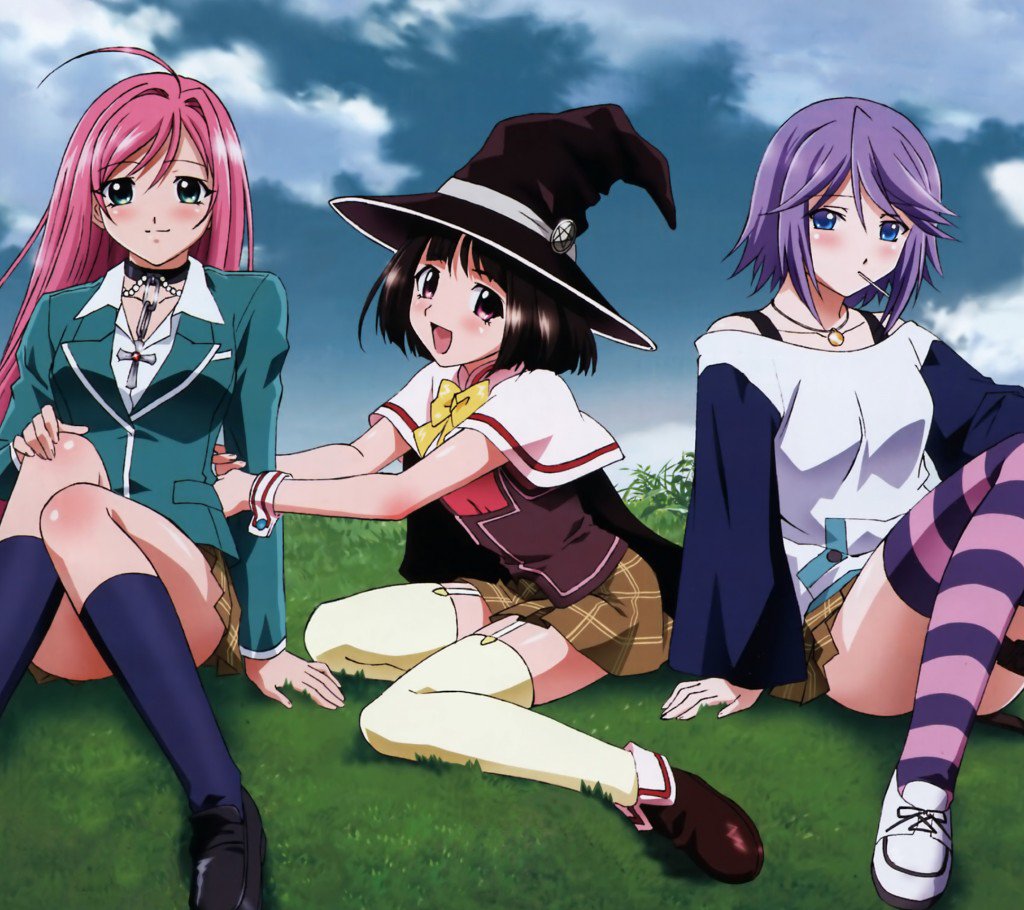 Rosario plus Vampire Moka Akashiya Mizore Shirayuki Yukari Sendo ...